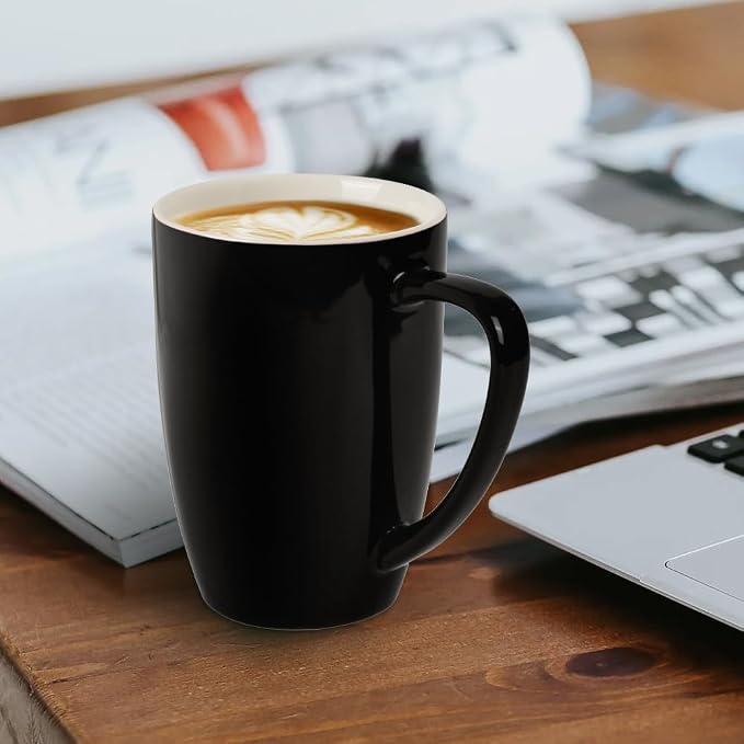 homEdge Porcelain Mug Set, 16 Ounces Cup