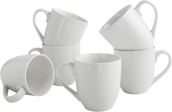 Coffee Mugs Set of 6, 16Oz Large Ceramic Mugs