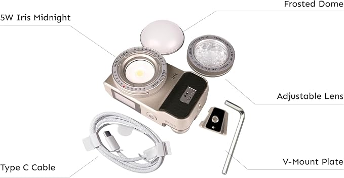 Iris Portable LED Photography Light Standard Kit