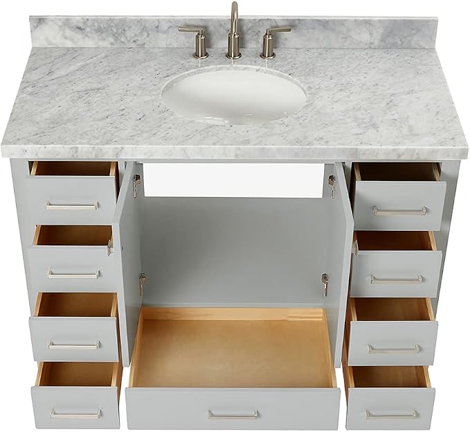 49" Grey Bathroom Vanity