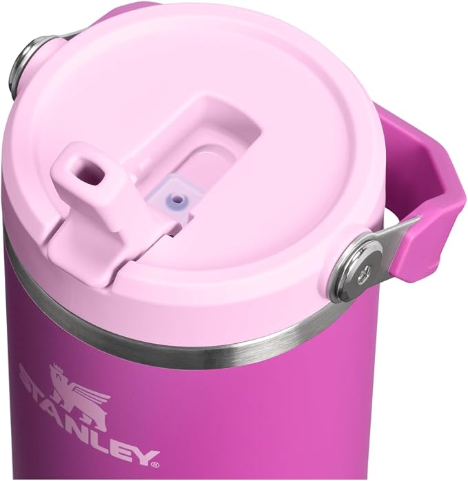 STANLEY IceFlow 2.0 Flip Straw Tumbler, 40 oz, Dark Blossom | Easy Carry Handle