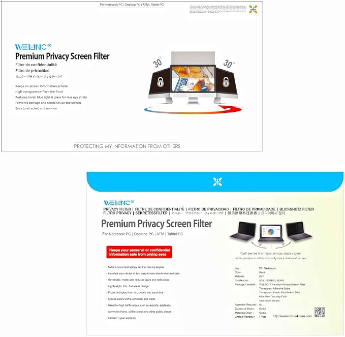 20.1 Inch - 4:3 Aspect Ratio - Computer Privacy Screen Filter