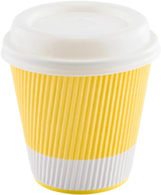Restaurantware 8 Ounce Double Wall Disposable Coffee Cups, 500 Insulated Light