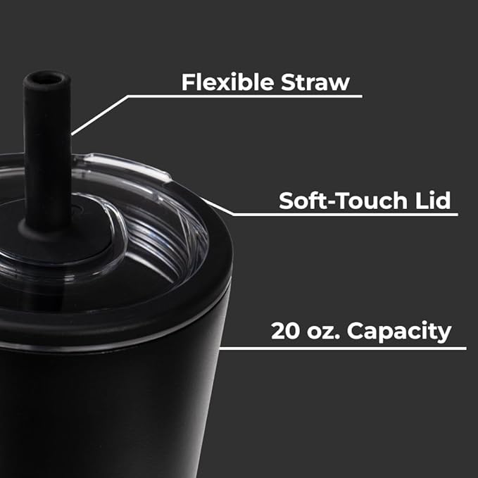 HydroJug Everyday Tumbler 20 oz, Ceramic-Lined Straw Cup