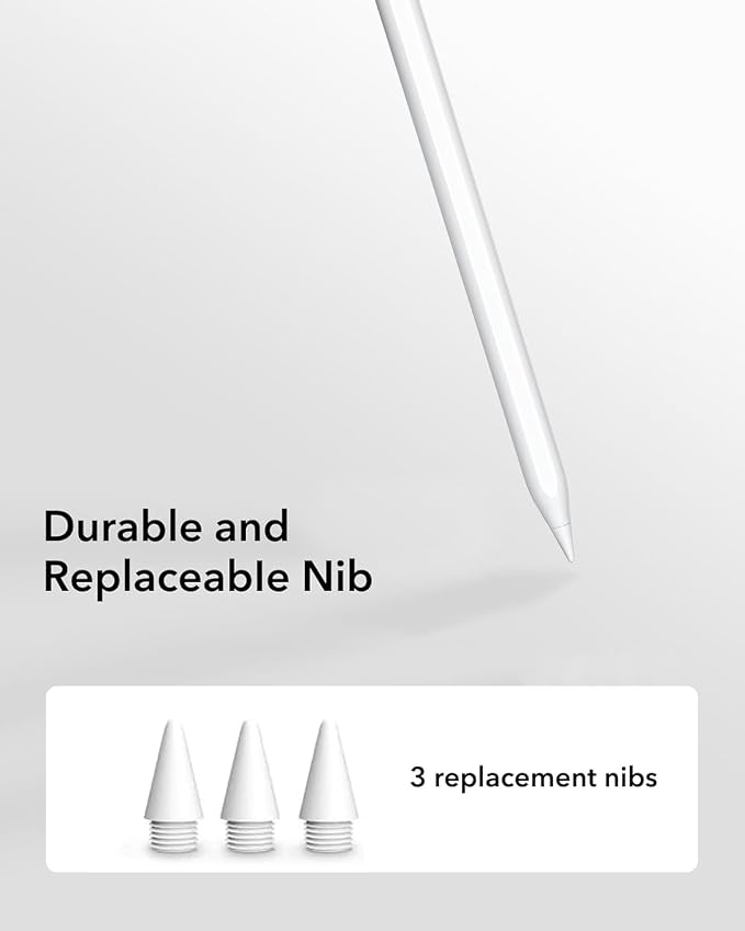 Stylus Pen for iPad, Tilt Sensitivity Palm Rejection Fast Charge Stylus Pencil