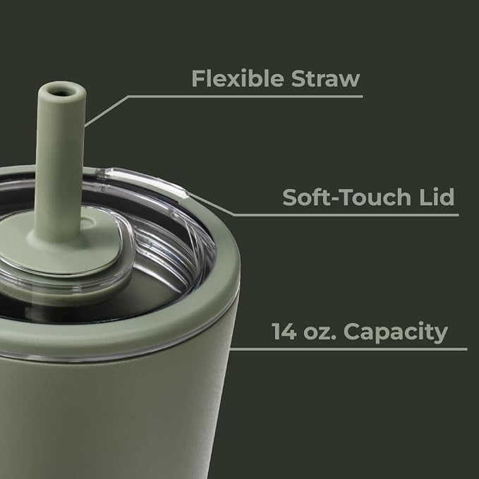 HydroJug Everyday Tumbler 14 oz, Ceramic-Lined Straw Cup