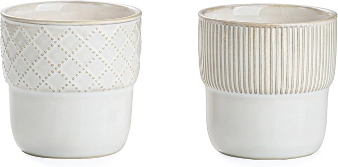 Espresso Cups Set of 2, 4oz Espresso Shot Cups, Mini Coffee Mugs Farmhouse Decor