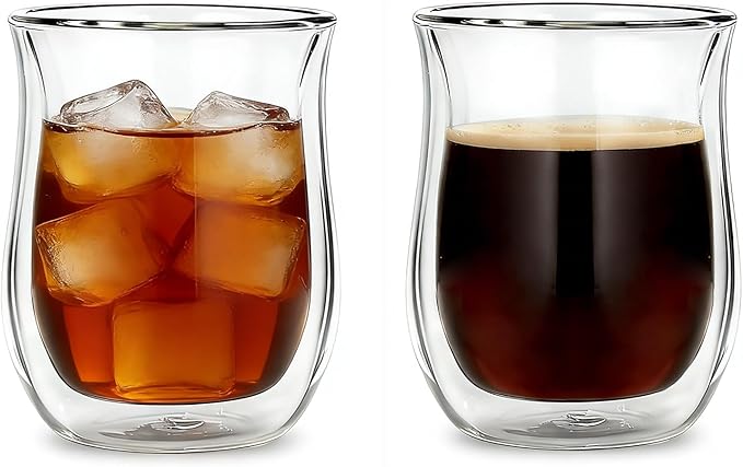 Easyworkz Double Walled Glass Coffee Mugs, Cocktails & All Beverages