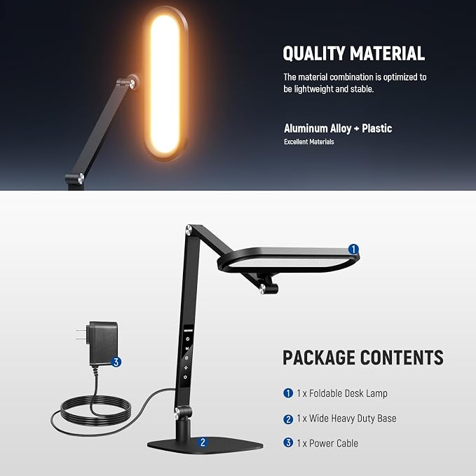 NEEWER Basics 16W LED Desk Lamp