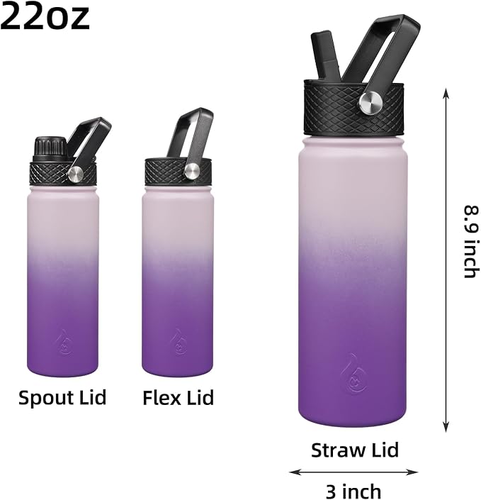 BJPKPK 22oz Insulated Water Bottle
