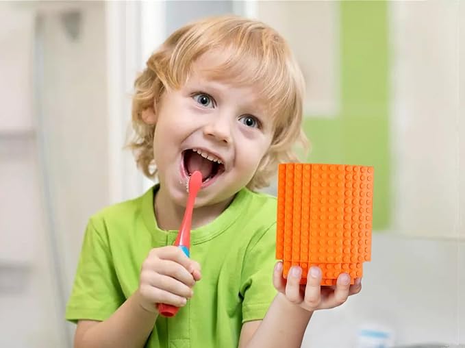 DEEXITO Build on Brick Coffee Mugs, Creative DIY Kids Party Cups