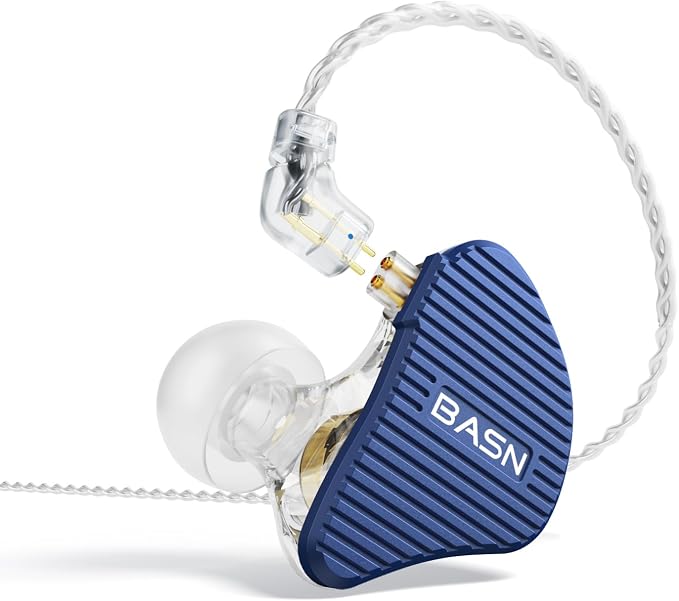 BASN Mix-PD in Ear Monitor, 1Planar Driver + 1Dynamic Driver HiFi IEM Earphones