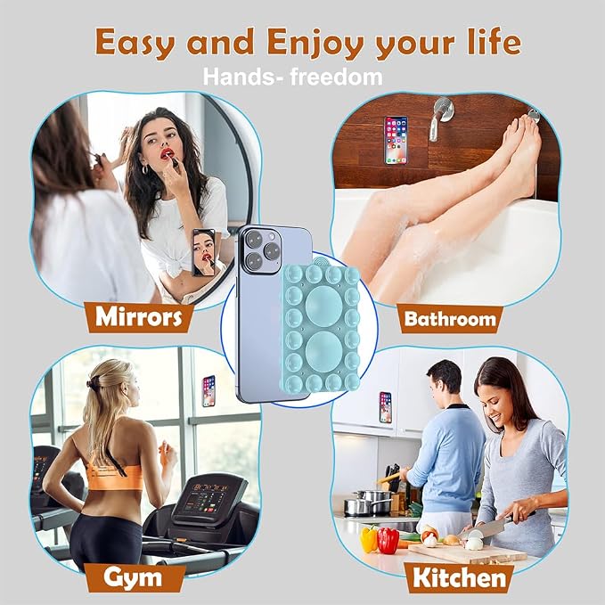 Silicone Suction Phone Holder Mount, Silicon Adhesive Phone Accessory