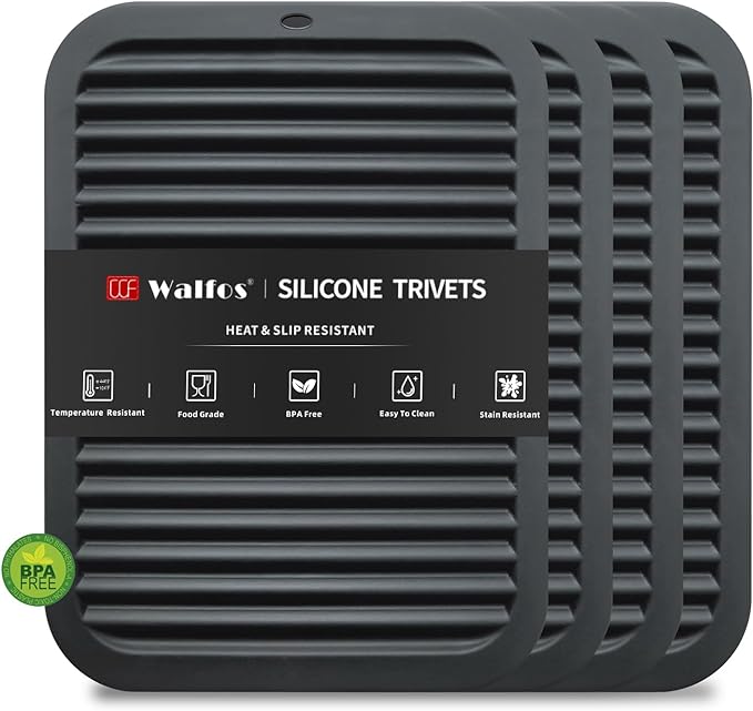 Walfos Silicone Trivets for Hot Pots and Pans