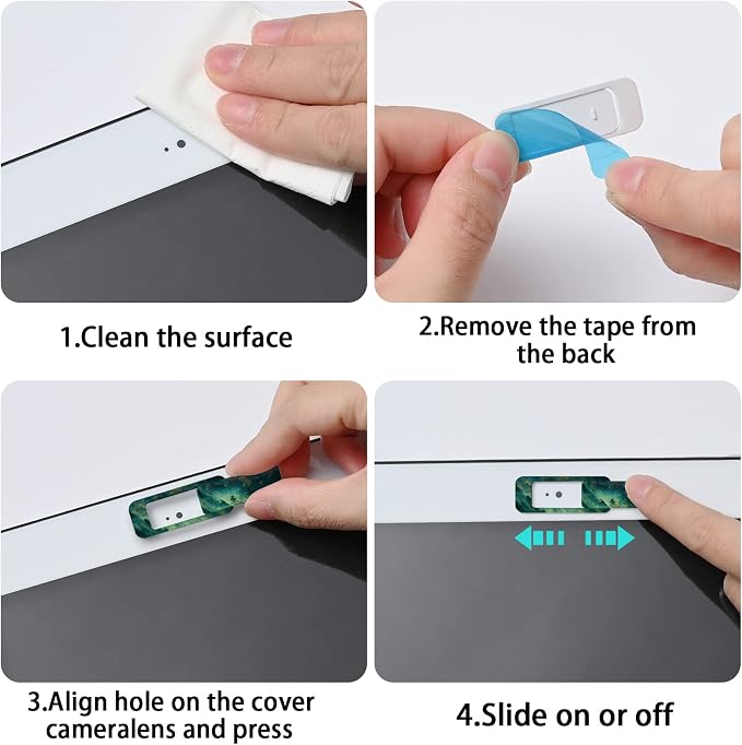 Webcam Cover, 3 Pieces, Laptop Camera Cover, Privacy Shielding Capacity is