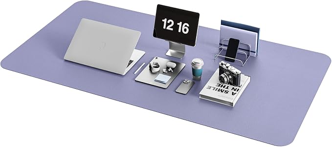 YSAGi Non-Slip Leather Desk Pad XL Size, Waterproof Laptop Computer Desk
