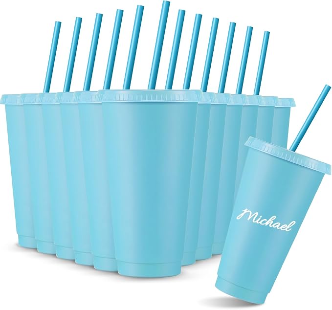 Amyhill 12 Pcs Reusable Plastic Cup