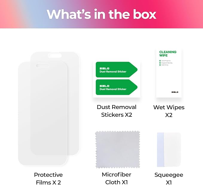 SIELO 2 Pack Matte Screen Protector