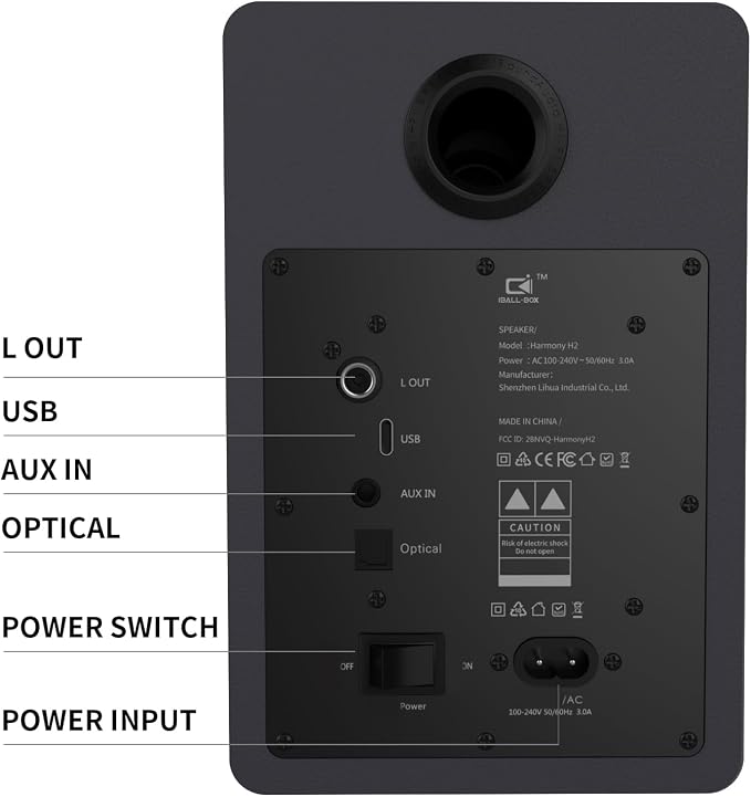 60W Computer Speakers for Desktop PC, 24-Bit Optical, Silk-Dome Tweeter