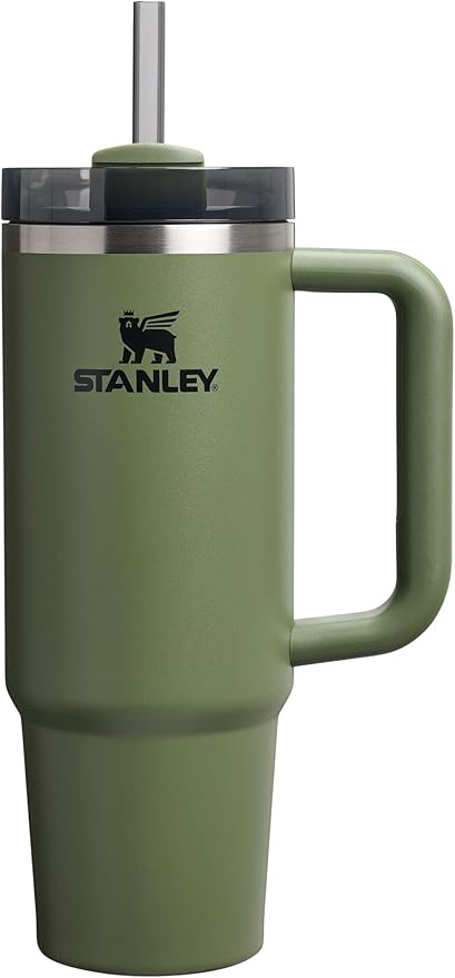 STANLEY Quencher H2.0 Flow State Tumbler, 30 oz, Dried Pine | Handle and Straw