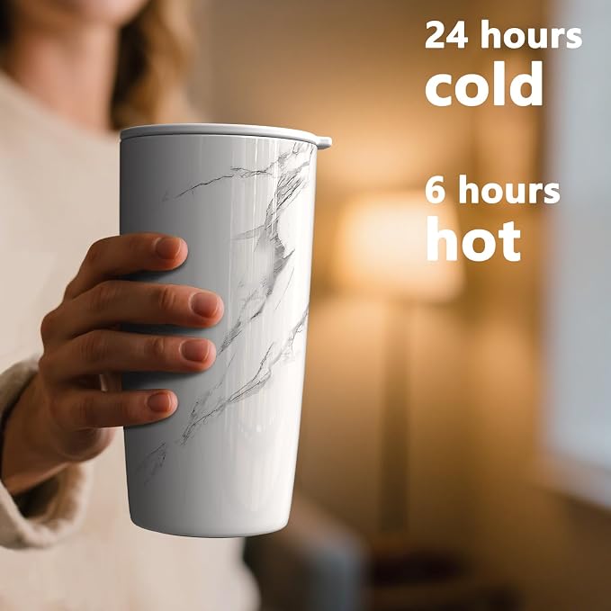 TILUCK 20 oz Insulated Coffee Tumbler