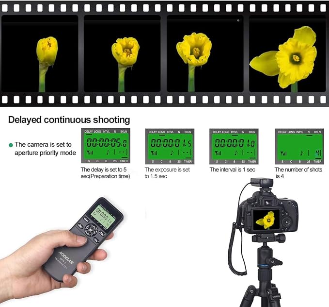 Wireless Shutter Release Timer Controller and Intervalometer