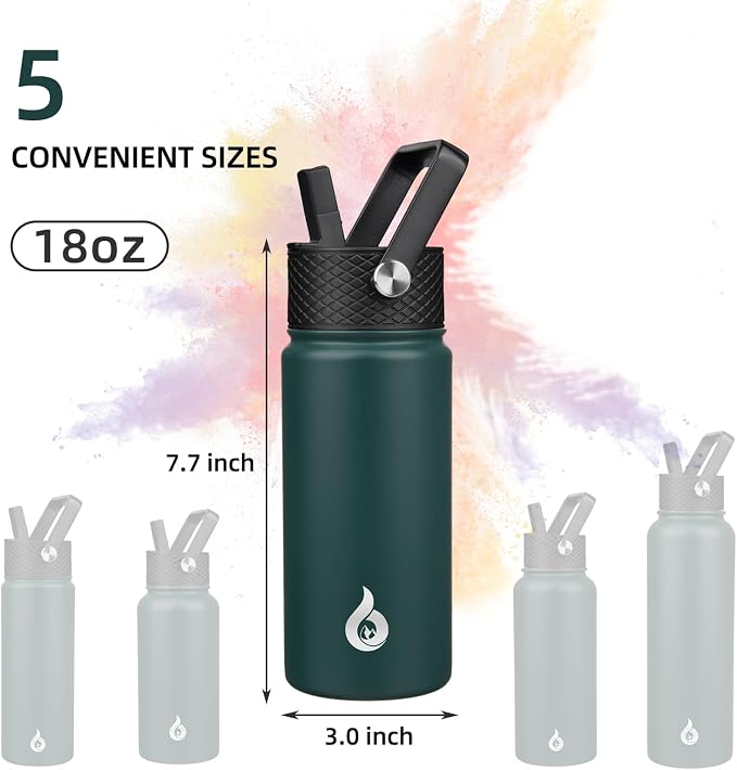 BJPKPK 18oz Insulated Water Bottle