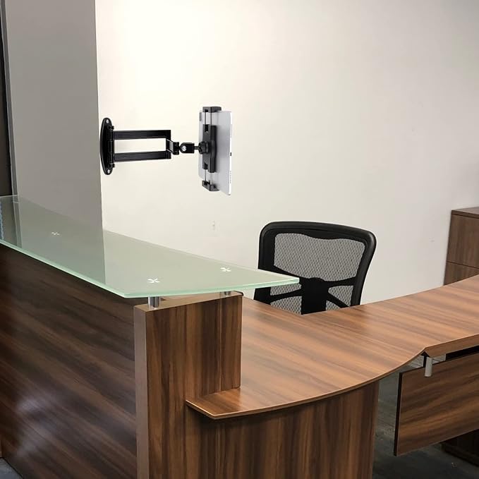 Foldable iPad Wall Mount Holder, Aluminium Extendable Tablet Wall Mount