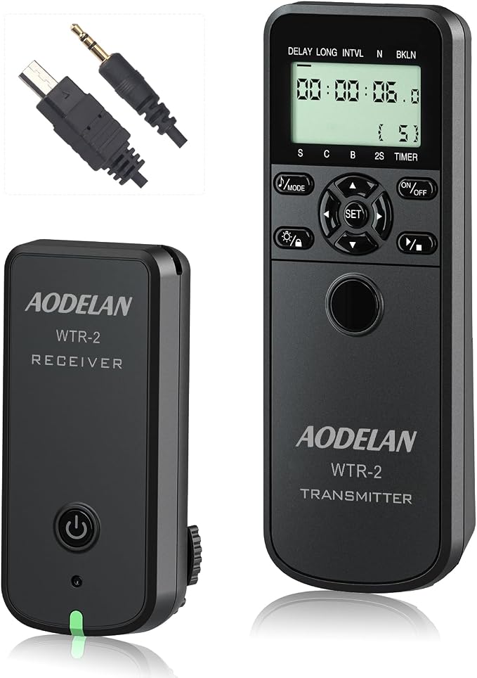 Wireless Shutter Camera Remote Intervalometer Timer Compatible