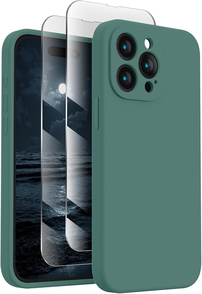 FireNova Designed for iPhone 15 Pro Case, Silicone Upgraded Phone Case with