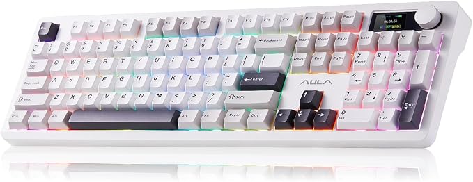 AULA F106PRO Wireless Keyboard, Full Size Mechanical Keyboard