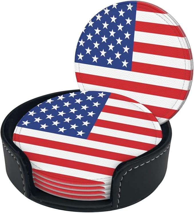 American Flag Coasters for Drinks