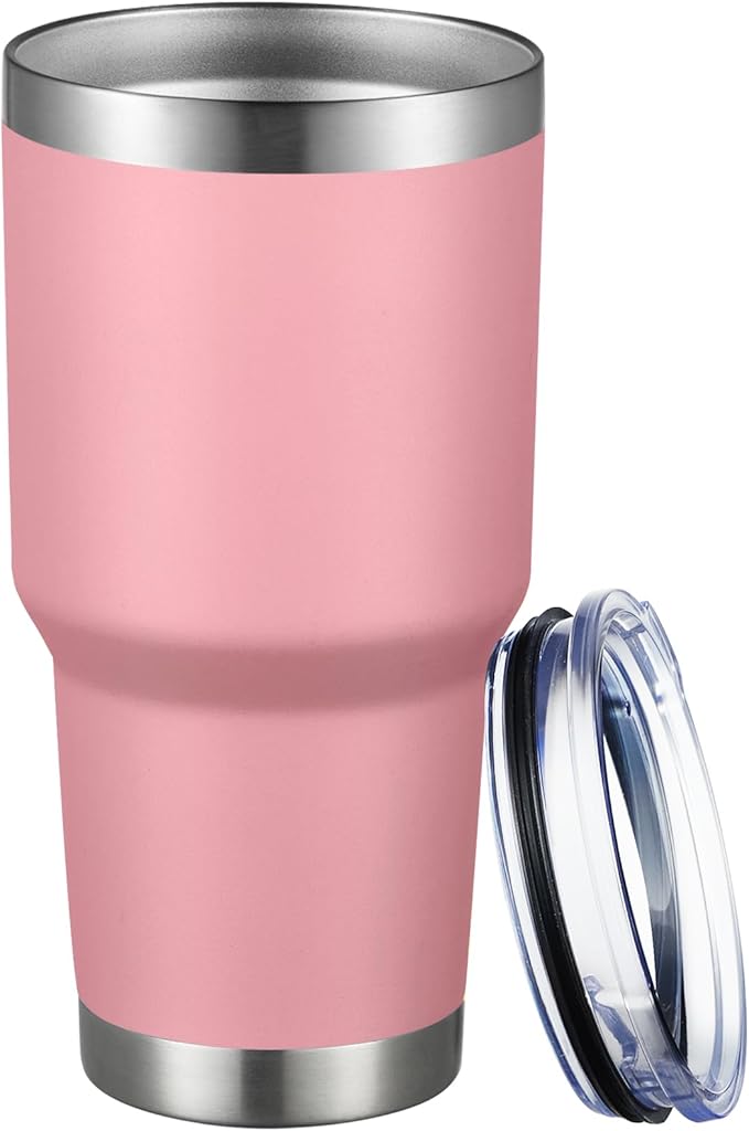 MEWAY 30oz Tumbler Double Wall Vacuum Insulated Travel Mug, Stainless Steel