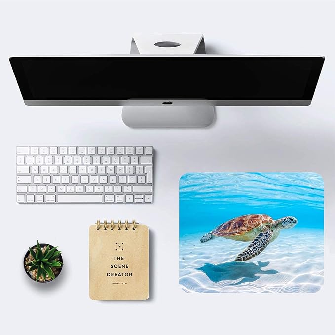 Sea Turtle Mouse Pad Non-Slip Rubber Base Gaming MousePads