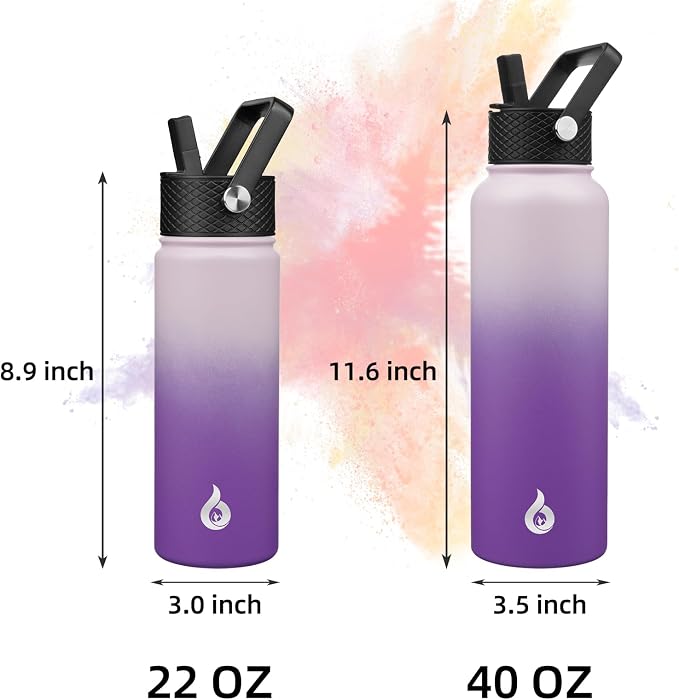 BJPKPK 22oz Insulated Water Bottle