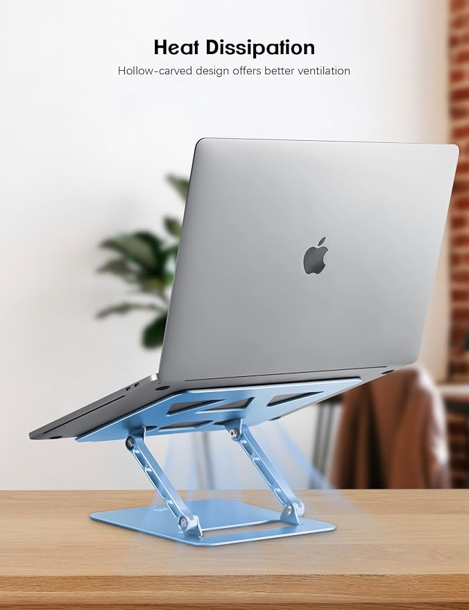 Adjustable Laptop Stand for Desk, Portable Laptop Stand Holder and Riser