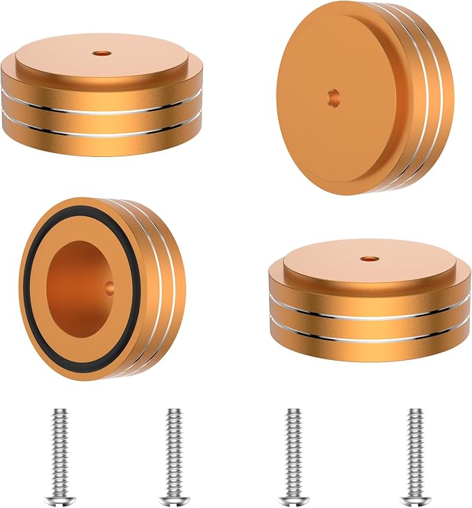 Tertullus 4 Pcs Speaker Feet Aluminum HiFi Turntable Feet Isolation Feet