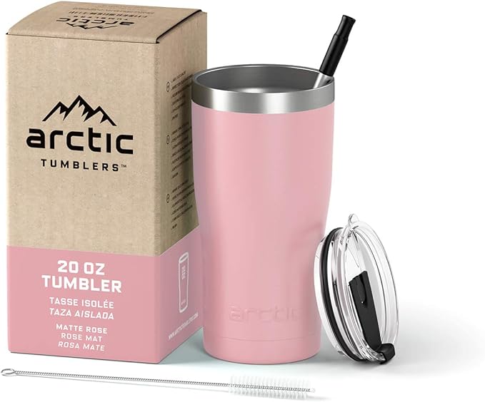 | 20 oz Rose Insulated Tumbler