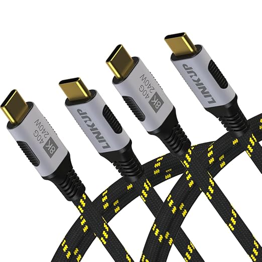 LINKUP USB 4.0 USB C to USB C Cable | Thunderbolt 4/3 Compatible | Type C