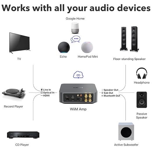 WiiM Amp: Multiroom Streaming Amplifier | Compatible