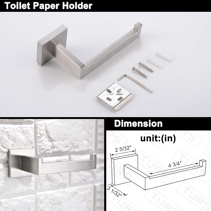 Bathroom Hardware Set Brushed Towel Bar Set Stainless Steel Bathroom
