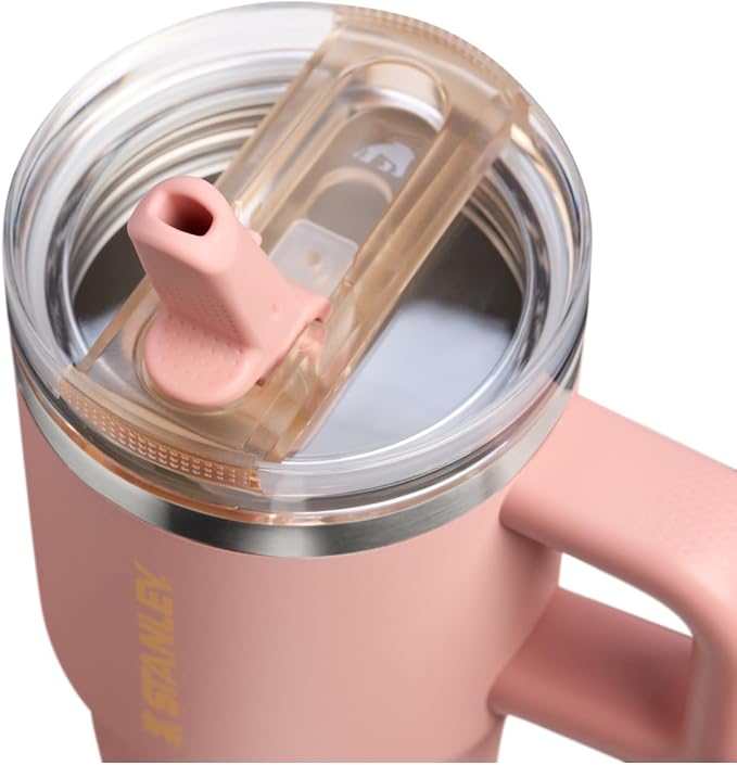 STANLEY Quencher ProTour Flipstraw Tumbler, 20 oz, Peach Rose | Built-In Straw