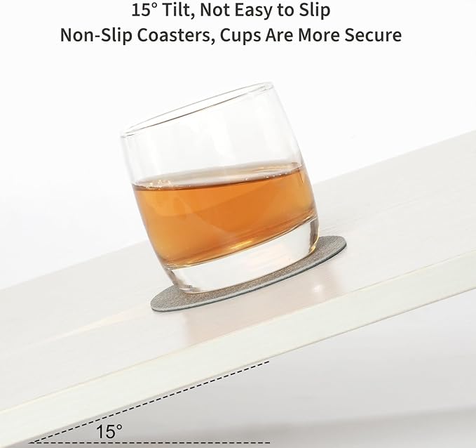 Faux Leather Drink Coasters