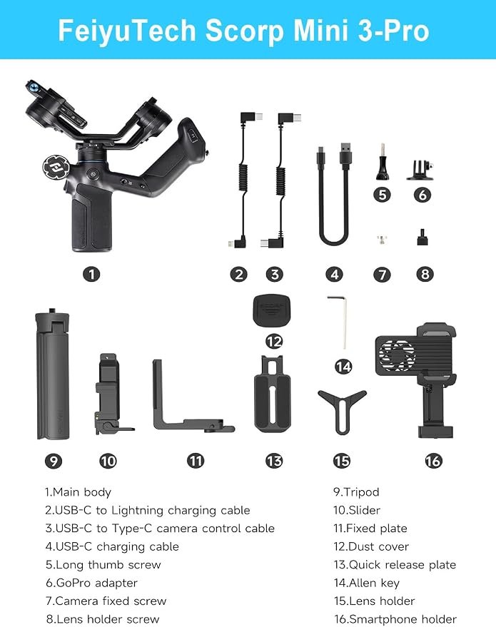 FeiyuTech SCORP Mini-3-Pro Gimbal Stabilizer