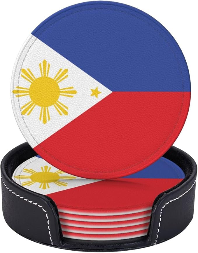 Philippine Flag Coasters for Drinks