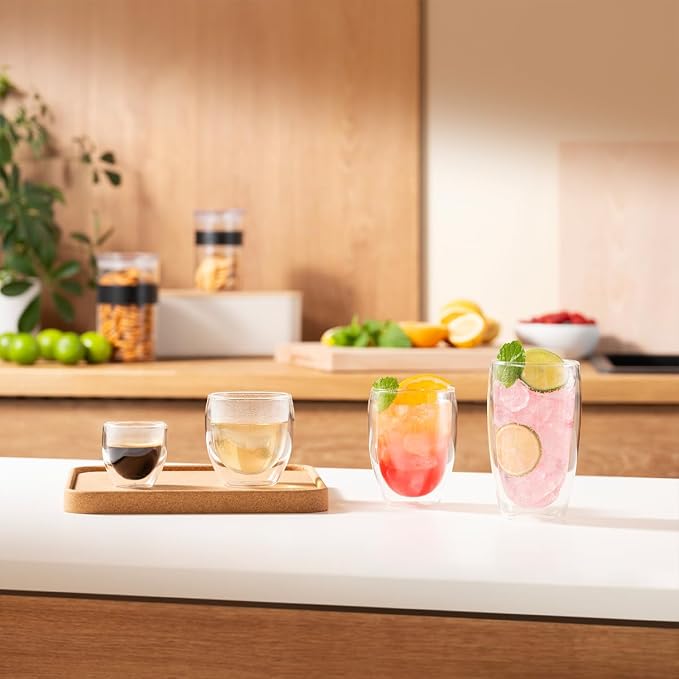 BODUM 4557-10 PAVINA Double Walled Thermo Glasses 0.08 L, 2.5 oz