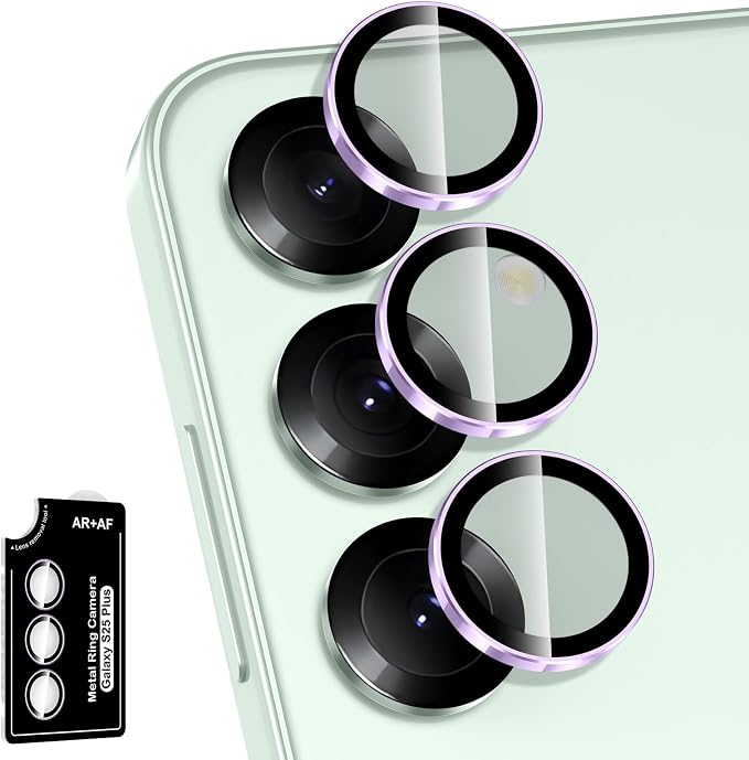 for Samsung Galaxy S25 Plus Camera Lens Protector, Individual Metal Ring