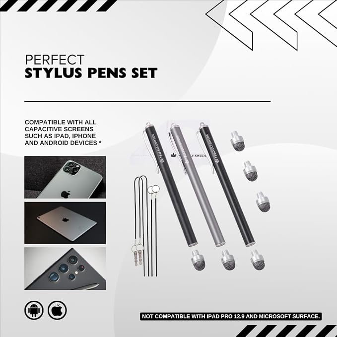 The Friendly Swede Mesh Tip Stylus Pen