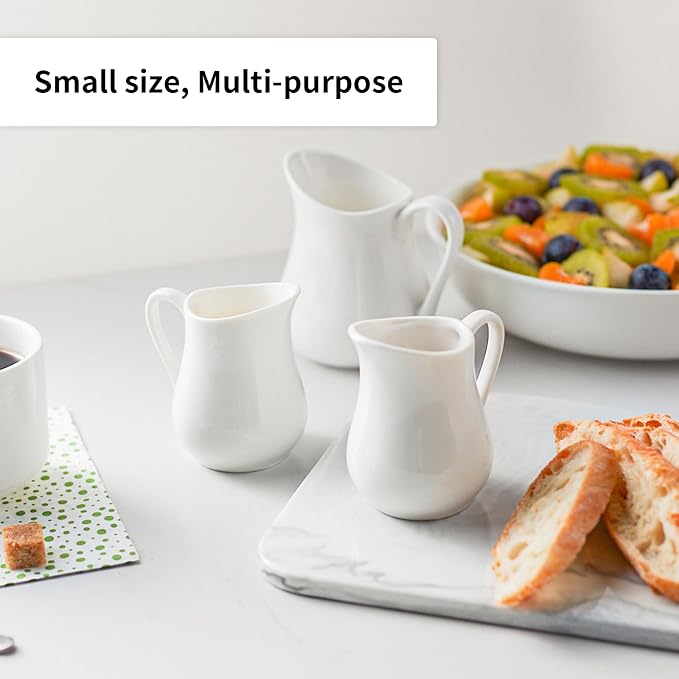 Gurygo 2 Pack 10 Oz Classic White Creamer