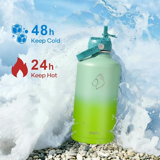 BUZIO 1 Gallon Water Bottle Insulated